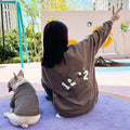 Fashion Plain Simple Matching Owner Large Size Dog Clothes Pet Pure Color Simple Style Sweatshirt