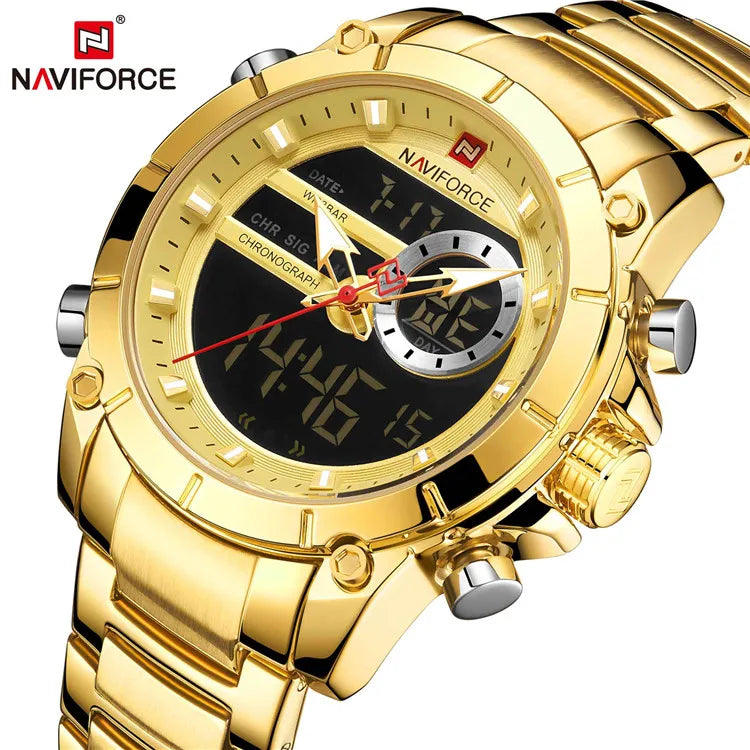 Limited Time Quantity Discount NAVIFORCE 9163 Watch Dropshipping Business Waterproof Watches Men Wrist Stainless Male Digital