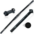Bicycle Carbon Fiber Handlebar Combination Set Bike Accessories Faucet Three Sets MTB Handlebar Riser Seat Tube Accessories