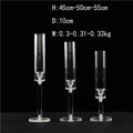 Three-Piece New Acrylic Transparent Wedding Auditorium Hotel Table Set for Parties and Windows Decorations