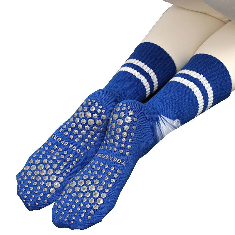 Women Custom Logo Cotton Grip Barre Trampoline Ankle Pilates Non Slip Yoga Socks