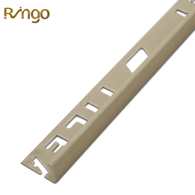 Ringo Custom Color Plastic PVC Tile Trim Corners Modern Design L-Shaped Wall Edge Trim Villa Decoration 3-Year Warranty CE