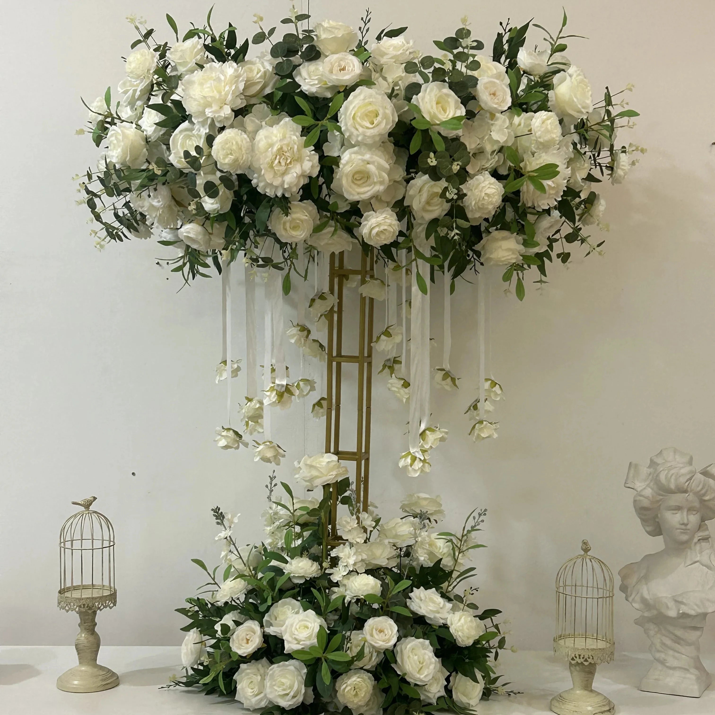GJ-FC929 OEM Wedding Flower Ball Centerpiece Floral Ball Table Centerpieces Flower Arrangement Centerpieces for Wedding Deco