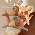 12.5cm Korean Vintage Style Hair Clips Claw Geometric Cross Heart Hair Accessories Big Large Jaw Acrylic Acetate Hair Claw Clip