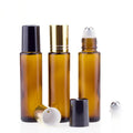 In Stock 15ml Amber/clear Glass Roll on Bottle With Gold Cap  for Perfume