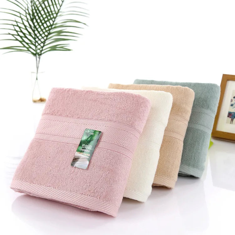 Factory Price Woven Bamboo Fiber Towel Custom Logo Bath Towel Super Soft Eco-Friendly