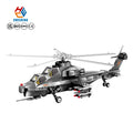 Wange 4002 Air Force Attack Helicopter MOC Model 264pcs Particles Children Educational Assembly Building Block Toy Set Juguete