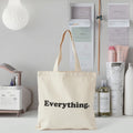 Custom Logo Eco-friendly Cotton Tote Bag Natural Organic Canvas Shopping Bag for Skin Care and Travel Makeup Tools Storage