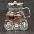 Personalized 350ml Glass Flower Teapot with Handle Classic Design Capacity Stocked Small Tea Pot