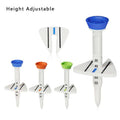 Custom Printed Logo Bamboo Golf Tee Claw Durable Height Adjustable Plastic Golf Pin Shot Clip Personalized Holder
