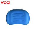 WOQI Portable & Waterproof Compressible Inflatable Pillow Ergonomic Neck Air & Lumbar Pillow for Beach Use