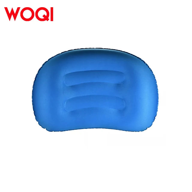 WOQI Portable & Waterproof Compressible Inflatable Pillow Ergonomic Neck Air & Lumbar Pillow for Beach Use