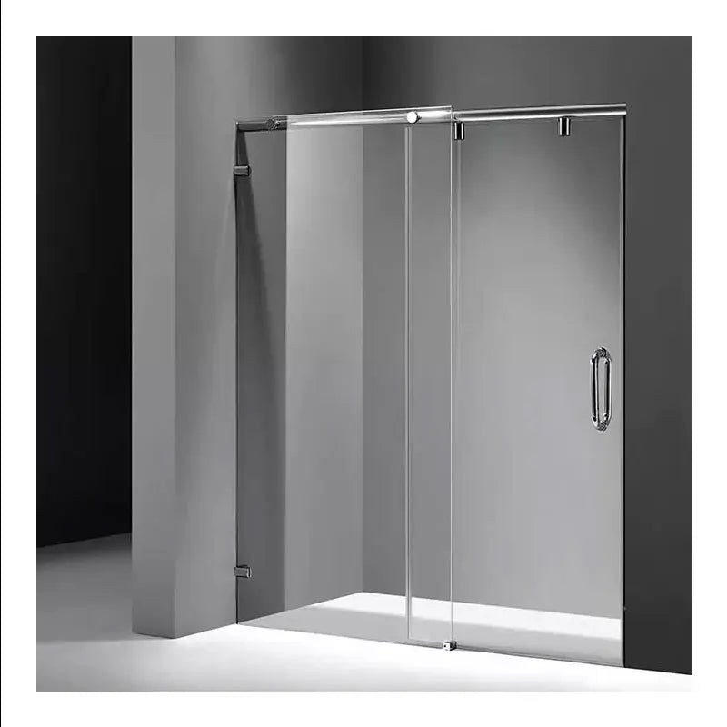 KMRY KDS013 Modern Frameless 8mm Thick Tempered Glass Sliding Bathroom Screen Custom Design Shower Door 2-Year Warranty for