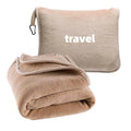 Premium Portable Airline Airplane Blanket and Pillow Travel Blanket Compact Travel Blanket with Zipper Pocket