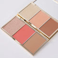 No logo 3 in 1 Bronzer Palette Highlighter Blush Contour Palette Private Label Cosmetics Face Make up DIY Contour Powder Palette