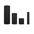 Wholesale Stock Round Kraft Black Paper Tube for Food Tea Essential Oil Cosmetic Packaging Labeling Stamping Printing Handling