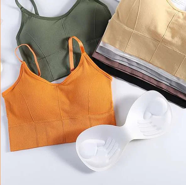 One Size Gathering Without Steel Ring Bottom Underwear Anti Glare Short Vest Wrapped Chest Strap Top