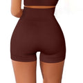 Women Ribbed Comfortable Fitness Sports Shorts High Waist Tight Yoga Short Leggings Pants Active Wear Shorts Push up Yoga Pants