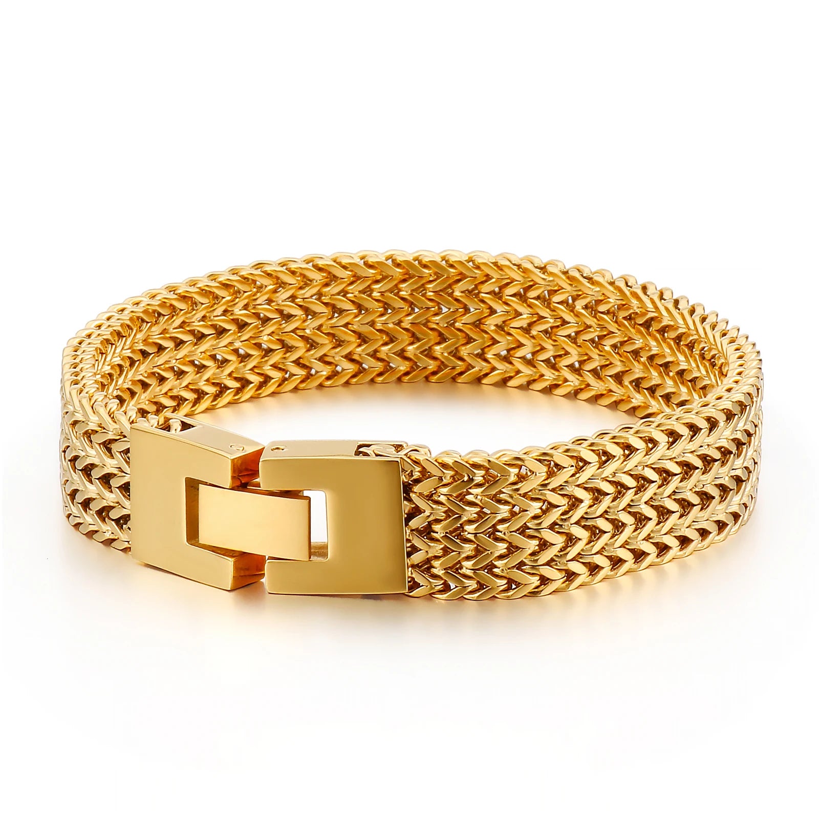KALEN Personality Fashion Fish Scale Stainless Steel Bracelet Men