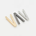 New Design Durable V U Shape Buckle Rust Resistance Glitter Ring Buckle Bikini Connector Metal Accessories for Swimwear