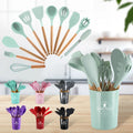 Hot Sale Heat Resistant Silicone Spatula Non-Stick Cooking Tools Kitchen Accessories Tools Cookware Silicone Kitchen Utensil Set