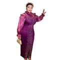 Best African Evening Gown Mesh Dress African Dresses Designs Rhinestone Decoration Africa Dresses