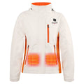 New Women Winter Warm Windproof Polyester Fashion Rechargeable Battery Carbon Fiber Heated Jacket for Outdoor Ski Mountain