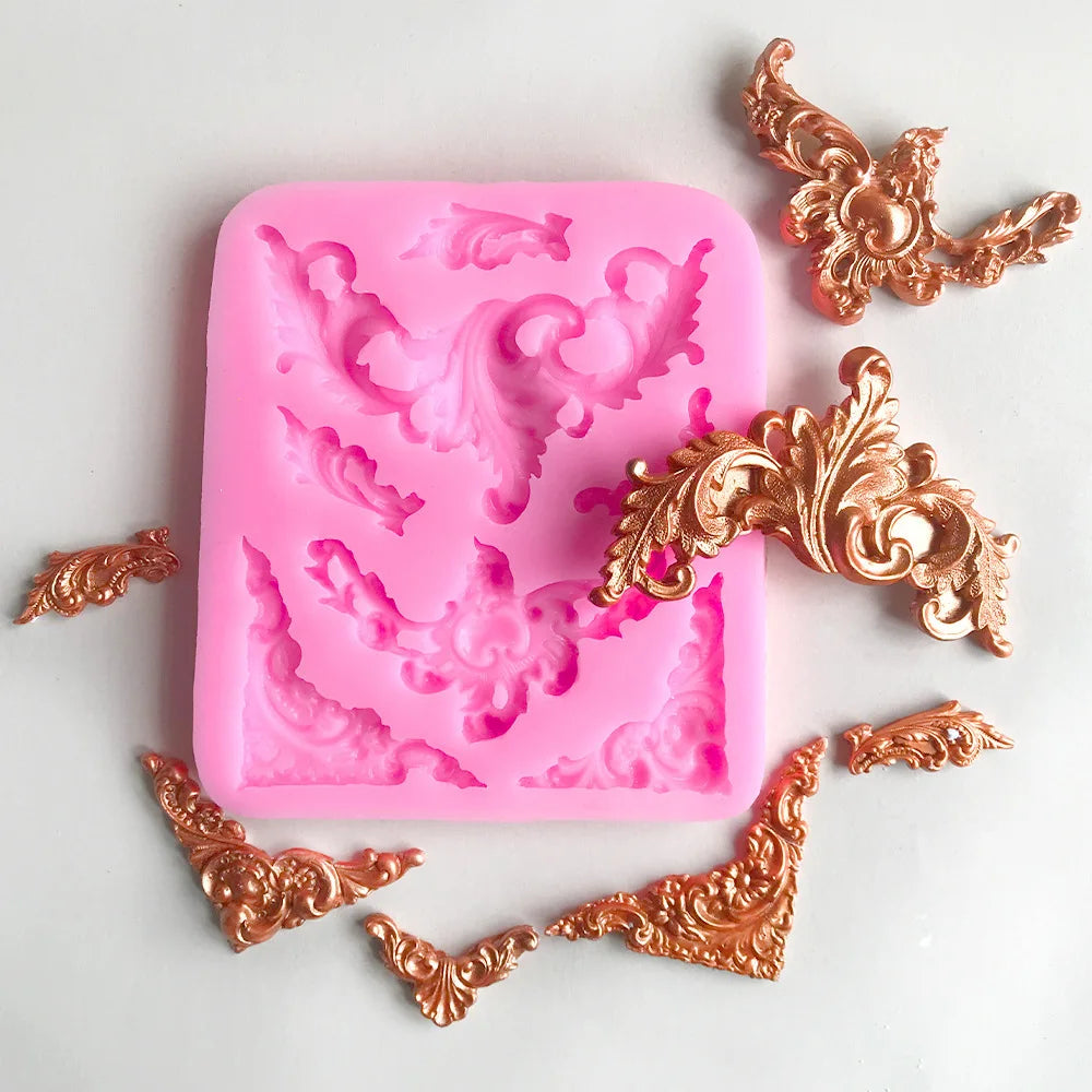 Diy Baking Fondant Molds Vintage Lace Molds European Relief Pattern Silicone Mold