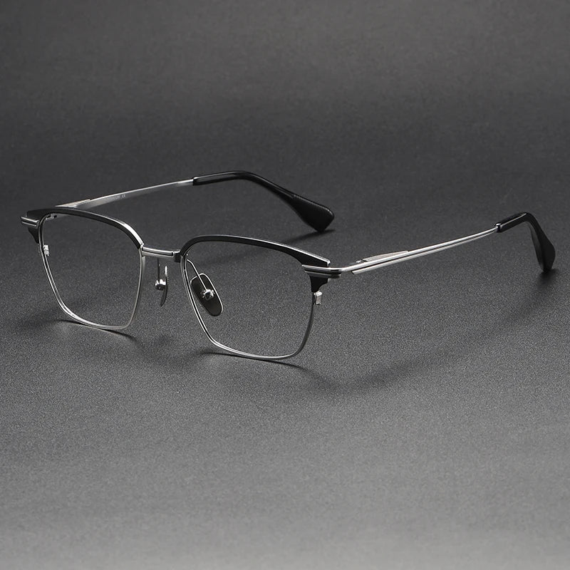 DTX-152 Korean Retro Round Titanium Frame Glasses Optical Eyeglasses Frames