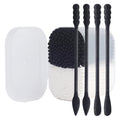 Multi Color White and Black Cotton Buds Clean Ear Paper Stick Cotton Swabs Free Samples Spiral Pointed Tips Cotton Buds