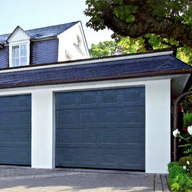 Professional 40mm Thickness Polyurethane Residential Garage Door Customized Color European Sectional Automatic Rolling Gate Home