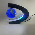 C SHAPE 3inch Anti Gravity Earth World Map Custom Levitation Globe Magnetic Floating Levitating Light Ball Table Lamp