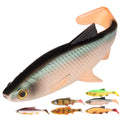 Spinpole 3D Soft Fishing Lure Plastic Swimbait Shad Paddle T Tail Artificial Bait for Pike Trout Bass Perch Freshwater Saltwater