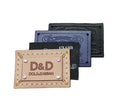 Custom Personalized Embossed Logo Jeans Genuine Leather Patch Leather Label and Tags for Garment Bags Shoes
