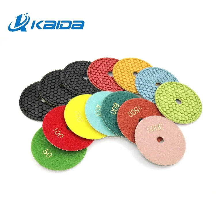 Customized 3-7 Inch Floor Dry and Wet Diamond Polishing Pad Stone Polishing Pad Grinder Disc