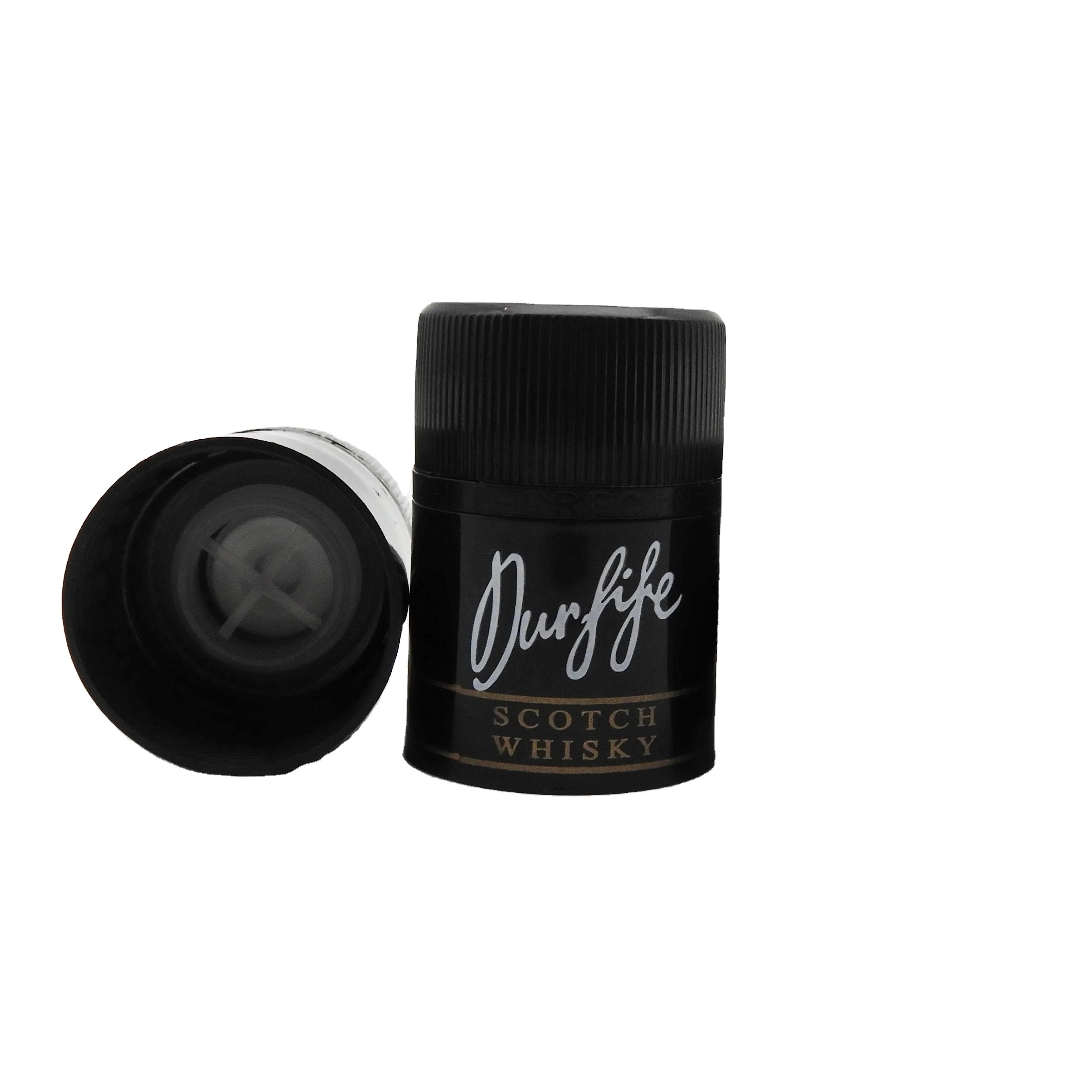 30x47mm ROPP Pilfer Proof Closures Non-refillable Plastic Insert Whisky Gin Vodka Tequila Plastic Bottle Cap