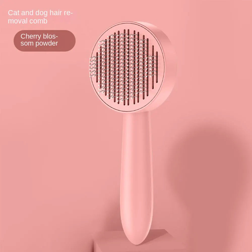 Cat Brush Pet Comb Self Cleaning Slicker Brush Remove Hair Grooming Brush Pet Dematting Comb Beauty Slicker Dog Comb