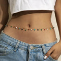 Hot Summer Sun Beach Sexy Claw Chain Rhinestone Waist Chain Charming Women Fashion Retro Beautiful Belly Chain Opp Bag Alloy FS