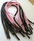 Biodegradable Eco-friendly Knitted Paper Rope Handles with Tips for Paper Shopping Bags