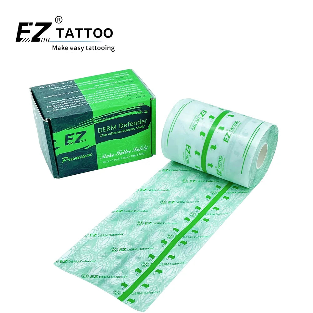 Wholesale EZ Matte 10cm*10M Premium Dermdefender Japan Waterproof Tattoo Adhesive Protective Shield Aftercare Healing Wrap Film
