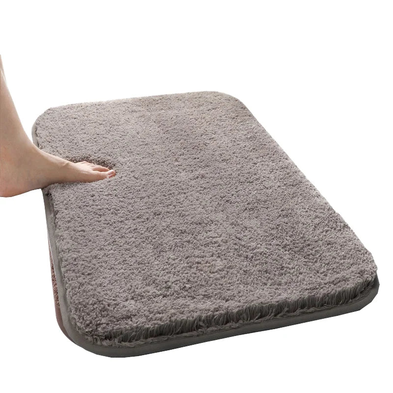 Customized Striped Pattern Bath Mat with Super Water Absorption Pile Coating for Bathroom