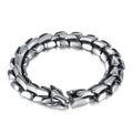 Hot Selling Personalized Dragon Stainless Steel Silver Plated Charm Bracelets New Fashionable Hip-Hop Punk Style Unisex