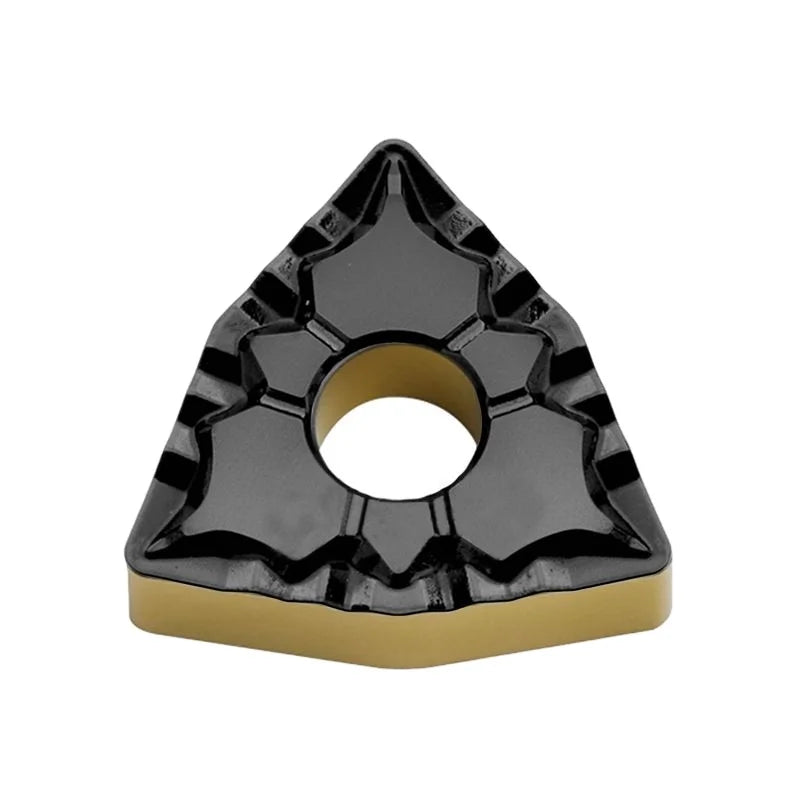 Zhuzhou WNMG080404 Double Color Coated Steel Cemented Carbide Blade Peach Shape External Turning Tool for Parts Processing OEM