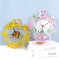 DM110 DIY Shiny Wall Silicone Clock Resin Molds Handmade Tool for Clear Epoxy Crystal Crafts Making