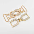 LT-12 Y2K Shimmer Swimsuit Accessories - Rhinestone Decor Zinc Alloy Clasps Anti-Corrosion for Bikini/Beach Cover-Ups
