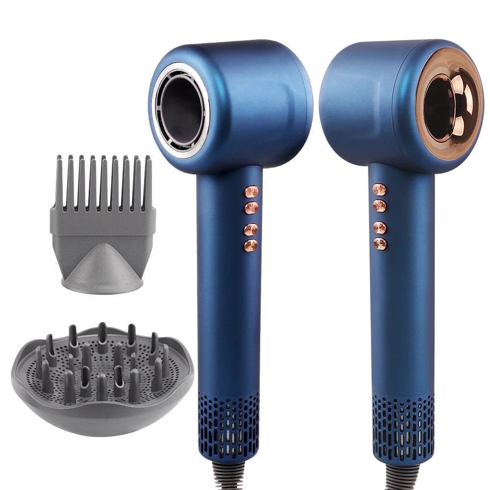 Hotel Leafless Negative Ion Blow Drier High Speed Professional Ionic 5 in 1 Hair Dryer Set With Diffuser