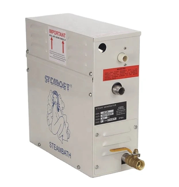 Modern Stainless Steel Sauna Steam Generator with Computer Control Panel CE Certified for Bathroom and Hotel Use 6kw/9kw