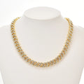 Timeless Classic Gold Full Diamond Cuban Chain Men's Necklace Fashionable Hip Hop Style