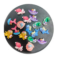 New Creative 100Pcs/Lot Mini Resin Sea Animals Ocean Themed Figures Seahorse Mermaid Seashell Turtle for Landscape Decoration