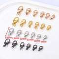 Wholesale DIY Stainless Steel Gold Silver Black Bracelet Buckle Plated Material Necklace Findings Diamond Lobster Clasps for